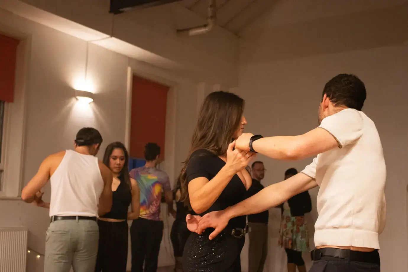 Bachata and salsa beginners at The Castlefield Hotel